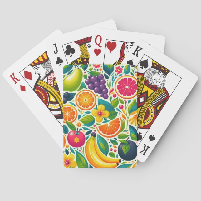 Färggivande frukter casinokort (Baksidan)