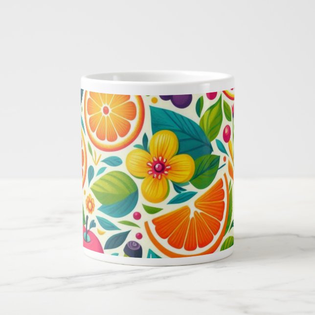 Färggivande frukter jumbo mugg (Framsidan)