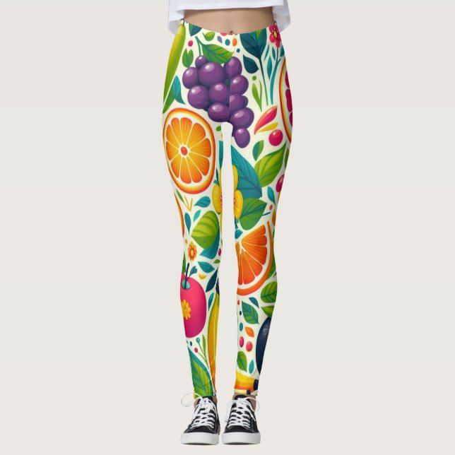 Färggivande frukter leggings (Framsida)