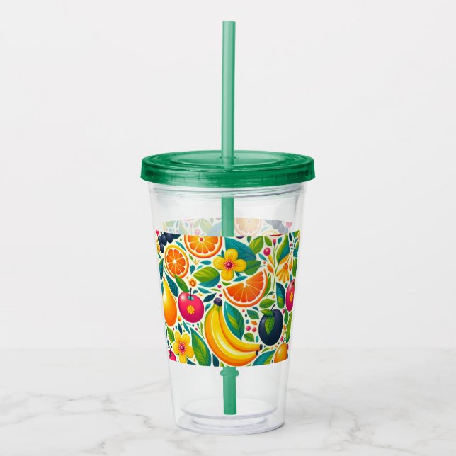 Färggivande frukter take away mugg (Framsida)