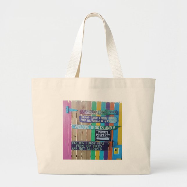 Färggivande välkomstö Karriboböna Jumbo Tygkasse (Framsidan)