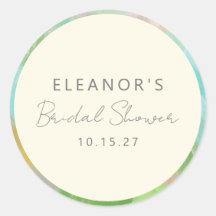 Färgglad Abstrakt Akvarell Bröllopsdusch Anpassad