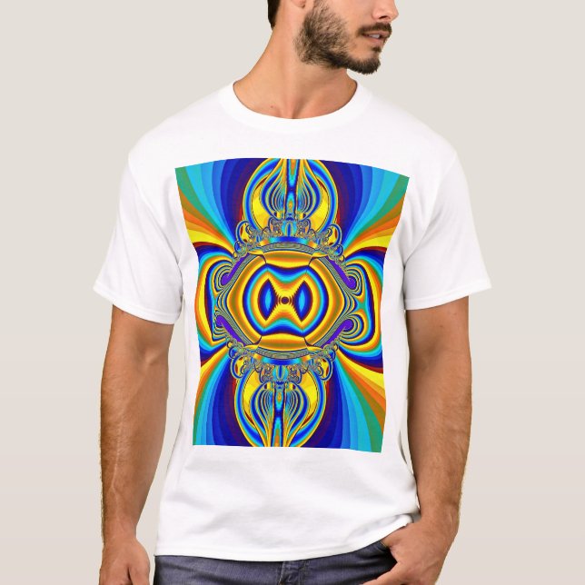 Färgglad Abstrakt Bakgrund-14334 T Shirt (Framsida)