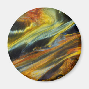 Färgglad abstrakt bild av Pietersite Magnet