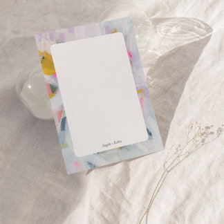 Färgglad Abstrakt Konst Personlig Platt Notkorth Inbjudningar