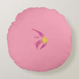 Färgglad Abstrakt Kuddslips Rund Kudde