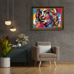 Färgglad Abstrakt Kvinna Pop Art Design Poster<br><div class="desc">Dyk in i en levande värld av konstnärligt uttryck med vår färgglada abstrakta kvinna Pop Art-designaffisch.</div>