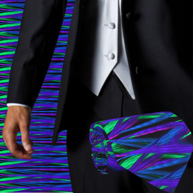 Färgglad Abstrakt Trendig Konstnärlig Modern Slips (Want to be the cool guy at the office ? Get styled in our Abstract Men's Neck Tie)