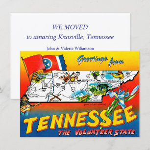 Färgglad adresskort för flytt i Tennessee
