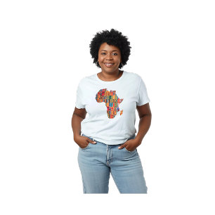 Färgglad Afrikansk Kart-Tröja för firande T Shirt