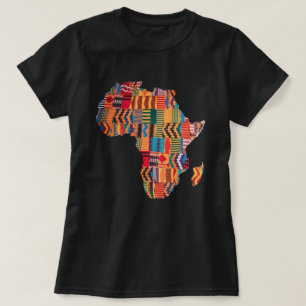 Färgglad afrikansk karttröja att fira t shirt