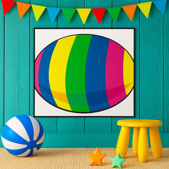 Färgglad ägg poster (Skapare uppladdad)