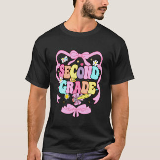 Färgglad andra klass tillbaka till skolan söt desi t shirt