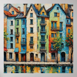 Färgglad arkitektur1 poster