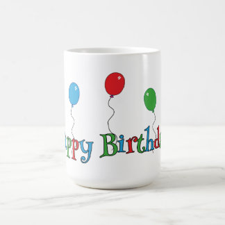 Färgglad ballonggala födelsedagsmugg kaffemugg