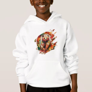 färgglad björn T-shirt