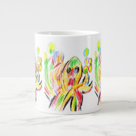 Färgglad bläckfisk jumbo mugg