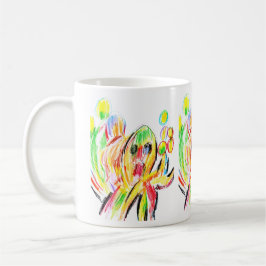 Färgglad bläckfisk kaffemugg