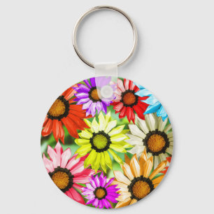 Färgglad blommablommigt för Gerbera Nyckelring