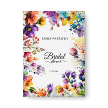 Färgglad Blommig Bröllopsdusch