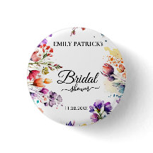Färgglad Blommig Bröllopsdusch