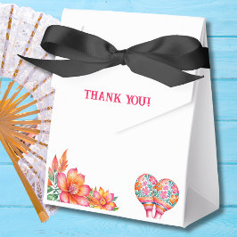 Färgglad Blommig Fiesta Mexikansk Bröllopsdusch Presentaskar