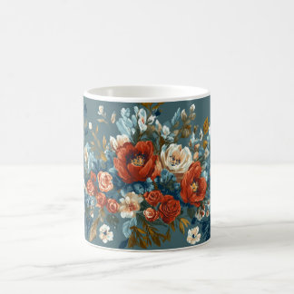 Färgglad blomster-, Ljus mönster dryckesvaror för Kaffemugg