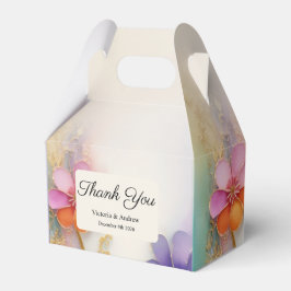 Färgglad blomsterpresentlåda presentaskar