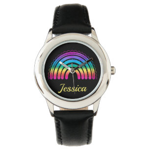 Färgglad Boho-regnbågsgradient Armbandsur
