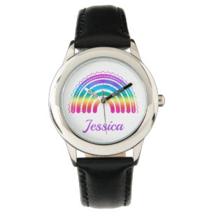 Färgglad Boho-regnbågsgradient Armbandsur