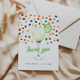 Färgglad bröllopsdusch Tacksamhetskort Tack Kort