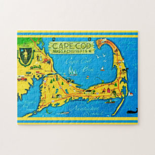 Färgglad Cape Cod 11x14 Pussel