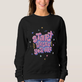 Färgglad Citat i Bubbelbokstäver T Shirt