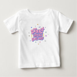 Färgglad Citat i Bubbelbokstäver T Shirt