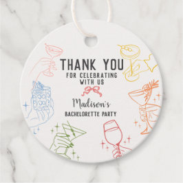 Färgglad Cocktailfest Retro Sjungmöfest Gåvor Etiketter