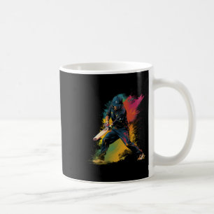 Färgglad Cricketpojke På Herrarnas Cricket Kaffemugg