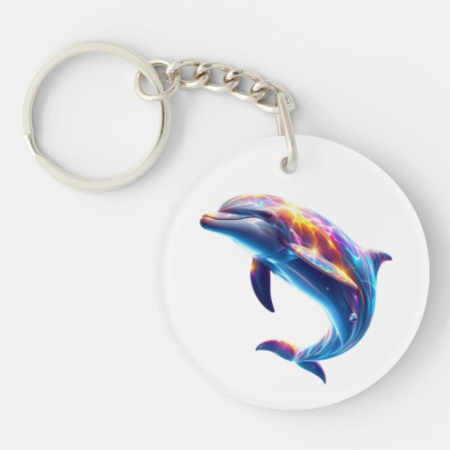 Färgglad delfin söta konstarbeten (Framsidan)