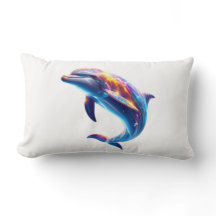 Färgglad delfin söta konstarbeten