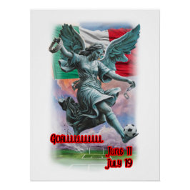 Färgglad design av Angel of Independence på en Perfect Poster