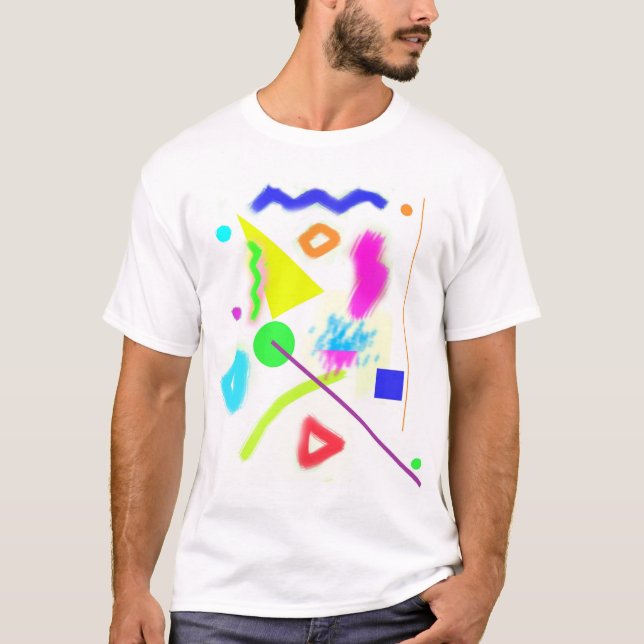 Färgglad design t shirt (Framsida)