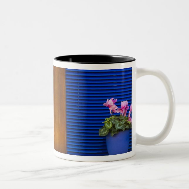 Färgglad designkontrast på bostad Två-Tonad mugg (Höger)