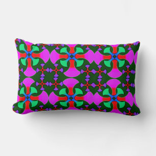Färgglad digital design ländryggskudde 33 cm x 53  lumbarkudde