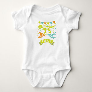 Färgglad dinosaurie-födelsedag t shirt