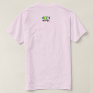 Färgglad eid mubarak välkomstkort med moské och t shirt
