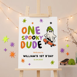 Färgglad En Spooky Kille Födelsedags Skumskiva