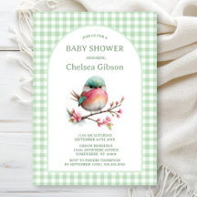 Färgglad Fågel Baby Shower