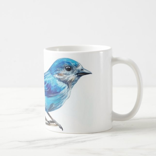 färgglad fågel kaffemugg (Höger)