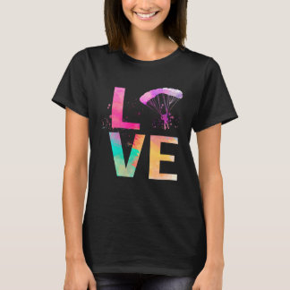 Färgglad fallskärmsmamma Fallskärmshopp T Shirt