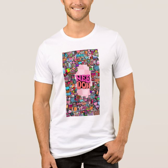 Färgglad Fidget Sensorisk Leksaks Grafik ( NeeDoh  T Shirt (Framsida)