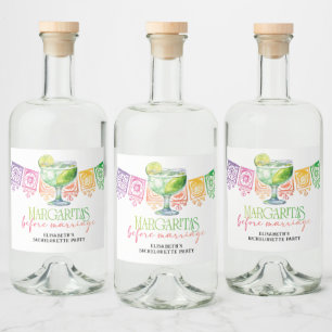 Färgglad Fiesta Cinco De Mayo Sängvätning Födelsed Spritflaskor Etikett